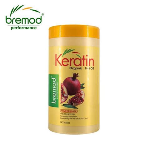 Bremod Keratin Organic Hot Oil Pomegranate Hair Treatment .